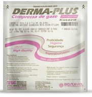 Compressa de Gaze Derma Plus pacote com 10 unidades - estéril