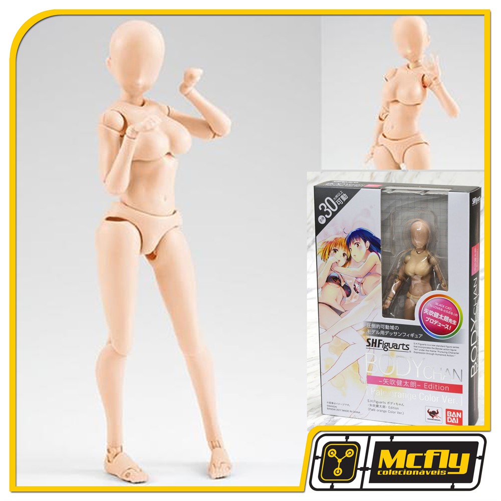 BODY-CHAN Woman Kentaro Yabuki Pale Orange S.H Figuarts Acion Figure Bandai