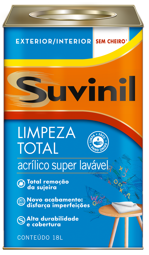 Suvinil Acrílico Limpeza Total loja preço tintas Catalogo Suvinil ~ Suvinil Acrílico Limpeza Total loja preço tintas