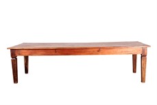Mesa rústica de madeira retangular 3x1