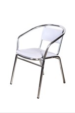 Locação Cadeira de alumínio com courino