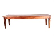 Mesa rústica de madeira retangular 3x1