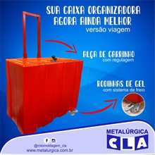 Caixa Organizadora com Rodinhas (ROSA) - CLAKIT326