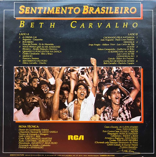 LP Beth Carvalho – Sentimento Brasileiro (1980) (Vinil usado)