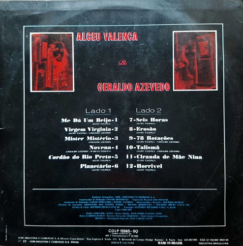 LP Alceu Valença e Geraldo Azevedo - Quadrifônico (1976) (Vinil usado)