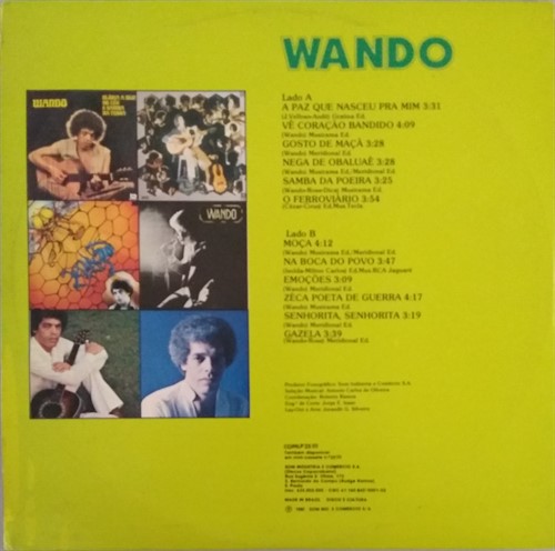 LP Wando – Seleção de Ouro (1981) (Vinil usado) 