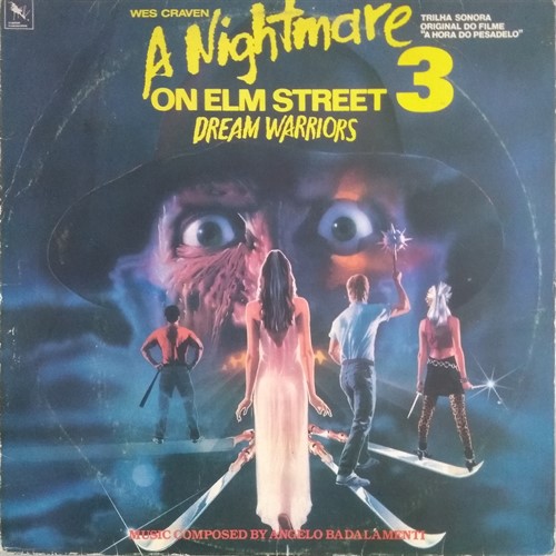 LP A Nightmare on Elm Street 3 – Trilha Sonora do Filme A Hora do Pesadelo 3 (1987) (Vinil usado)