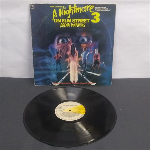LP A Nightmare on Elm Street 3 – Trilha Sonora do Filme A Hora do Pesadelo 3 (1987) (Vinil usado)
