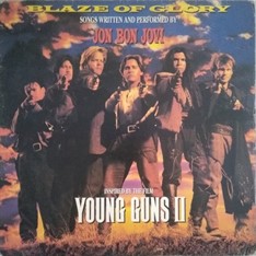 LP Jon Bon Jovi - Blaze Of Glory: Trilha Sonora do Filme Young Guns II (1990) (Vinil usado) 