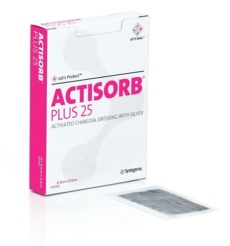 Actisorb Plus 25 - curativo 10,5x10,5 cm - unidade