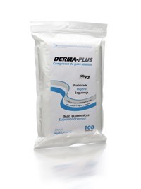 Compressa de Gaze Derma Plus c/100 un - não estéril
