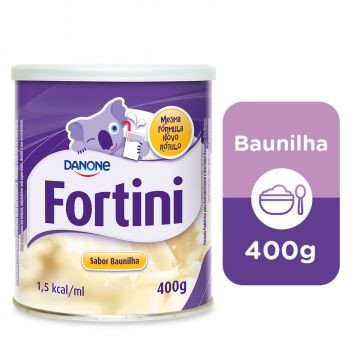 Fortini Plus Pó Sabor Baunilha Lata 400 g