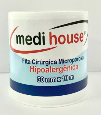 Fita Micropore Branco 50 mm x 10 metros - Medi House