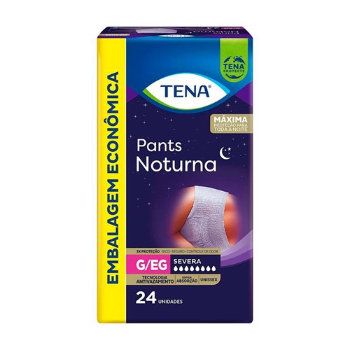 Fralda Pants Noturna G/Eg 24 Un - Tena