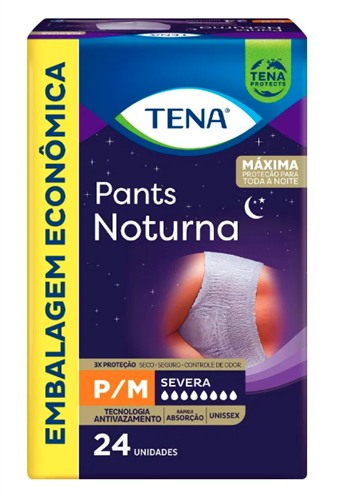 Fralda Pants Noturna P/M 24 Un - Tena