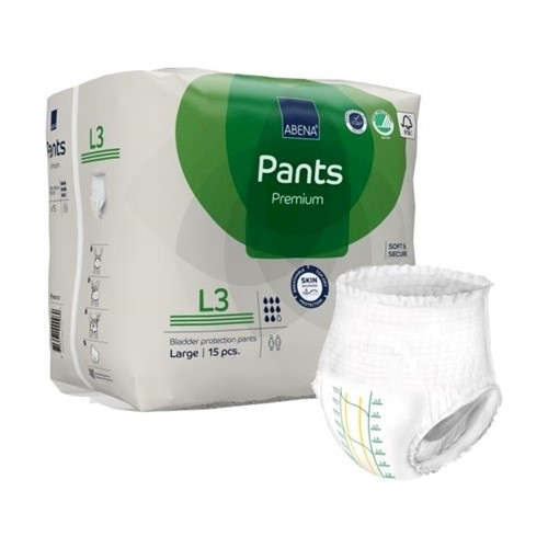 Pants Premium 15 unidades - Tamanho L3 - ABENA 