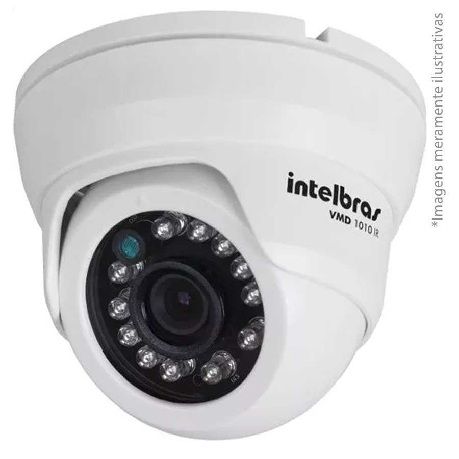 Kit CFTV 04 Câmeras dome infra hd 720p INTELBRAS segurança eletrônica