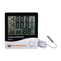 CBHT-2 Termo-Higrômetro Digital com Sensor externo e Relógio