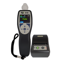 AlcoEasy A10 Print - Bafômetro Digital com Medição Ativa e Passiva mais Impressora Bluetooth