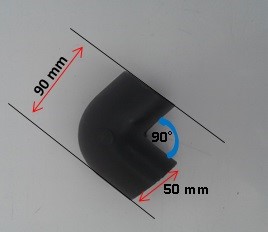 Cotovelo (CURVA) em plástico CLA - VE96