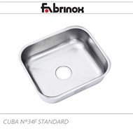 Cuba de cozinha de aço inox Nº34F 400x340x140mm