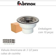 Pia p/ Cozinha em Inox c/ Cuba Simples 150x52cm - Fabrinox - 3881024
