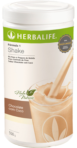Shake Herbalife - Chocolate com coco